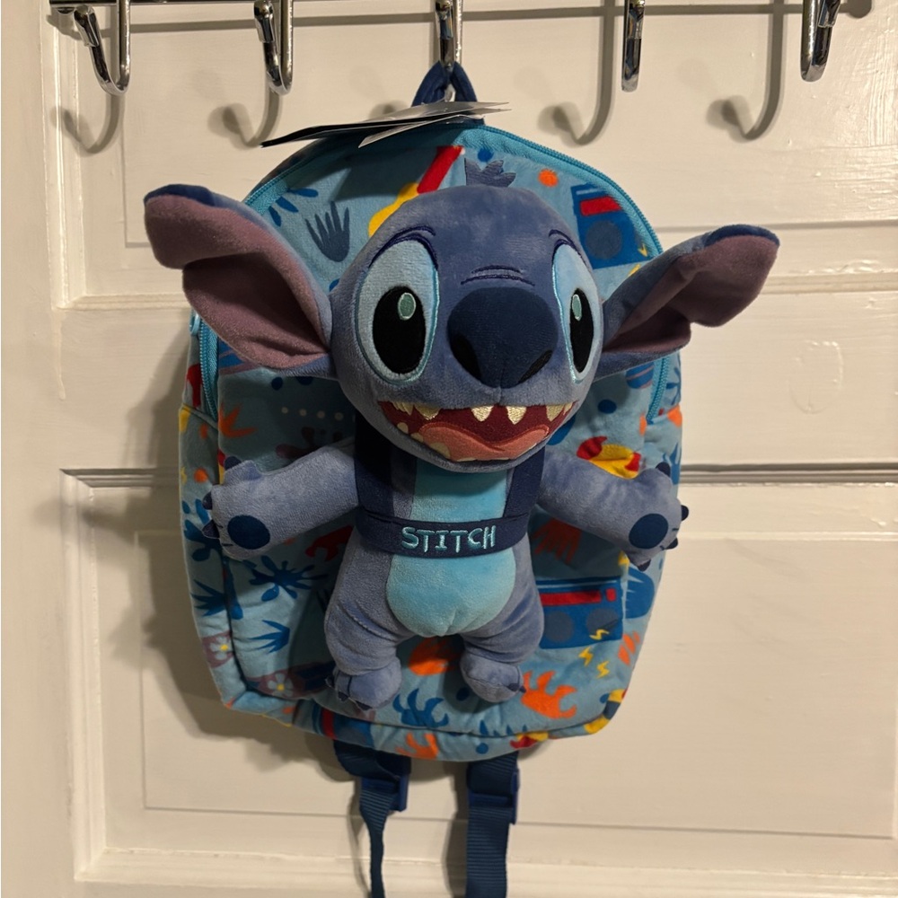 Disney Stitch plushy and backpack NEW